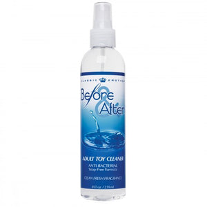 Before and After Anti-Bacterial Adult Toy Cleaner